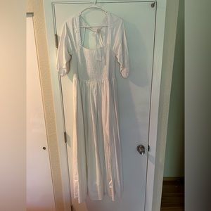 Nasty gal white maxi dress NWT!